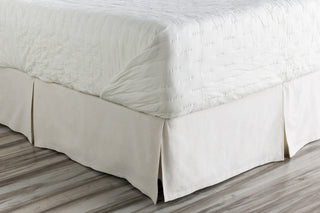 Surya Anniston ANN-7004 Neutral Bedding Twin Bed Skirt