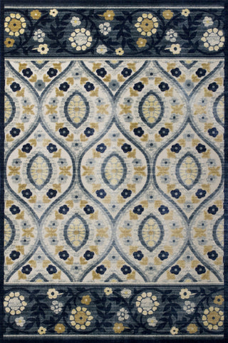 KAS Anna 8723 Ivory/Blue Serafina Machine Woven Area Rug