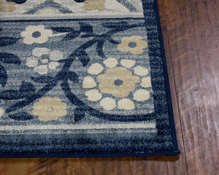 KAS Anna 8723 Ivory/Blue Serafina Area Rug Main Image Feature