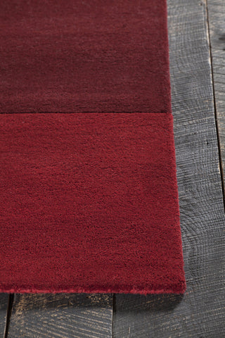 Chandra Antara ANT-109 Red/Black Area Rug Corner Shot