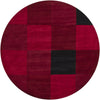 Chandra Antara ANT-109 Red/Black Area Rug Round