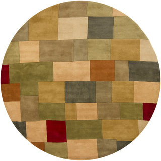 Chandra Antara ANT-112 Green/Multi Area Rug Round