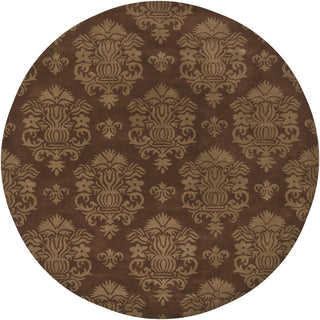 Chandra Antara ANT-128 Brown/Taupe Area Rug Round