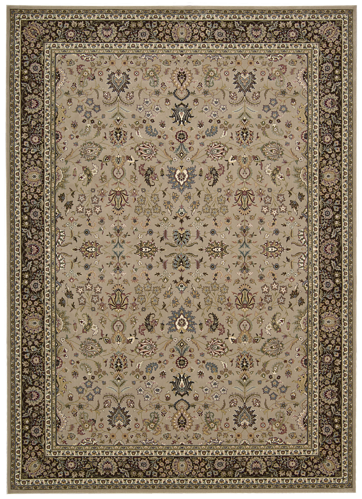 Nourison Antiquities ANT04 Royal Countryside Cream Area Rug by Kathy Ireland main image