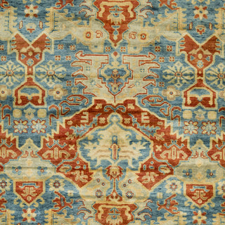 Surya Antolya ANT-9712 Teal Hand Knotted Area Rug Sample Swatch