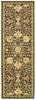 LR Resources Antigua 80990 Brown/Green Machine Loomed Area Rug 2' X 6'
