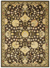 LR Resources Antigua 80990 Brown/Green Machine Loomed Area Rug 4' X 6'