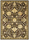 LR Resources Antigua 80990 Brown/Green Machine Loomed Area Rug 5' 3'' X 7' 9''
