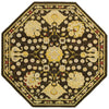 LR Resources Antigua 80990 Brown/Green Machine Loomed Area Rug 7' 9'' X 7' 9'' octagon