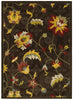 LR Resources Antigua 80991 Brown Machine Loomed Area Rug 4' X 6'