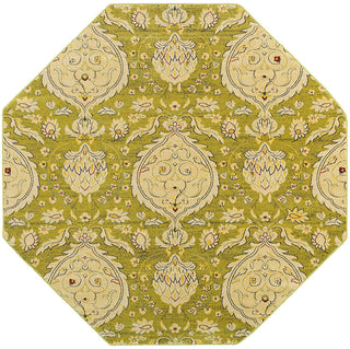 LR Resources Antigua 80992 Green Machine Loomed Area Rug 7' 9'' X 7' 9'' octagon