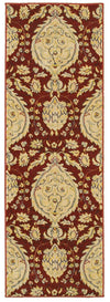 LR Resources Antigua 80994 Red Machine Loomed Area Rug 2' X 6'