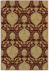 LR Resources Antigua 80994 Red Machine Loomed Area Rug 4' X 6'