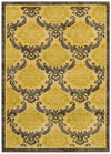 LR Resources Antigua 80995 Gold/Brown Machine Loomed Area Rug 5' 3'' X 7' 9''