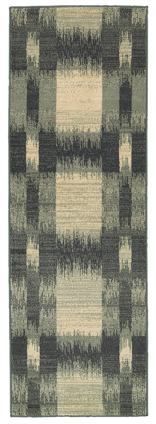 LR Resources Antigua 80996 Blue Machine Loomed Area Rug 2' 6'' X 7' 9'' Runner