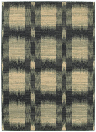 LR Resources Antigua 80996 Blue Machine Loomed Area Rug 4' X 6'