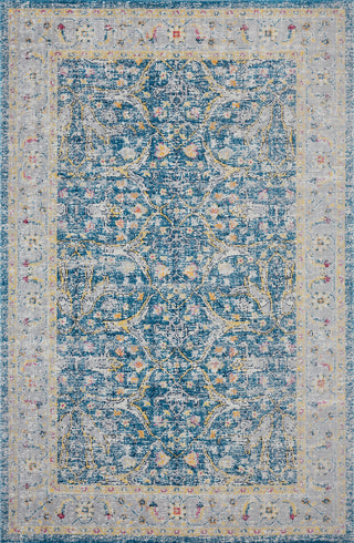 LR Resources Antiquity Botanic Blue Dream Area Rug main image