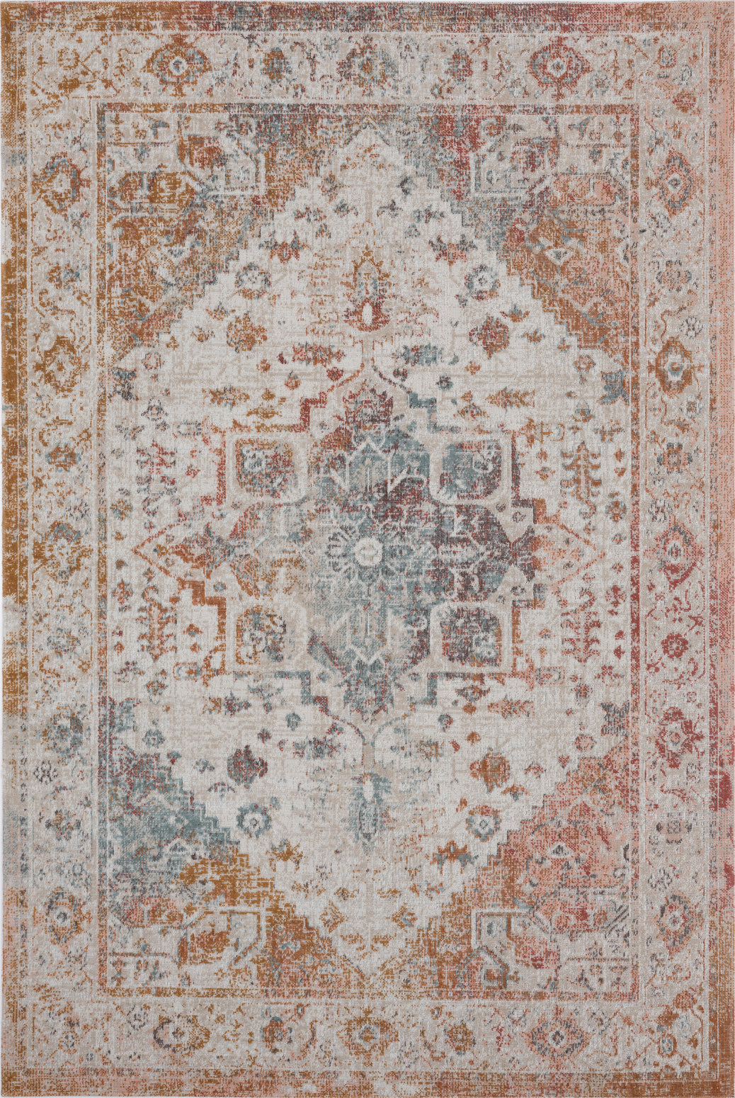 LR Resources Antiquity Ombre at Dusk Beige / Cream Area Rug main image