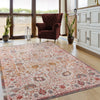 LR Resources Antiquity Budding Bohemian Beige / Cream Area Rug Lifestyle Image Feature