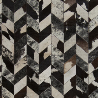 Surya Appalachian APP-1002 Black Animal Hide Area Rug Sample Swatch