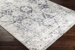 Surya Apricity APY-1015 Light Gray Medium White Cream Area Rug Corner Image