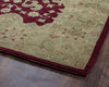 Rizzy Aquarius AQ8659 Burgundy Area Rug Corner Shot