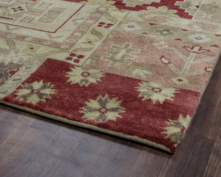 Rizzy Aquarius AQ8841 Burgandy Area Rug Corner Shot