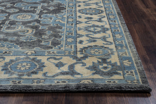 Rizzy Aquarius AQ8842 Blue Area Rug Edge Shot