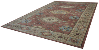 Rizzy Aquarius AQ8844 Red Area Rug Angle Shot