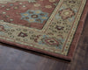 Rizzy Aquarius AQ8844 Red Area Rug Corner Shot