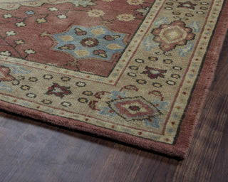 Rizzy Aquarius AQ8844 Red Area Rug Corner Shot