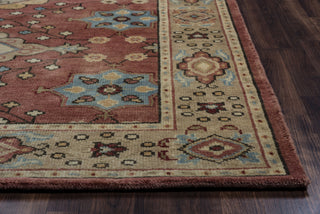Rizzy Aquarius AQ8844 Red Area Rug Edge Shot