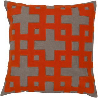 Surya Layered Blocks Intersecting Squares AR-081 Pillow 22 X 22 X 5 Down filled