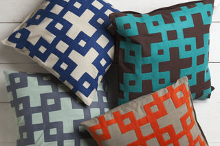 Surya Layered Blocks Intersecting Squares AR-081 Pillow 