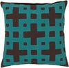 Surya Layered Blocks Intersecting Squares AR-083 Pillow 20 X 20 X 5 Down filled