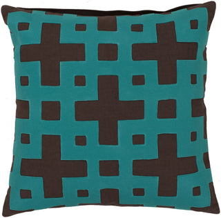 Surya Layered Blocks Intersecting Squares AR-083 Pillow 20 X 20 X 5 Poly filled