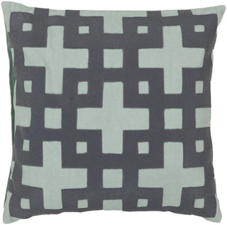 Surya Layered Blocks Intersecting Squares AR-085 Pillow 22 X 22 X 5 Down filled