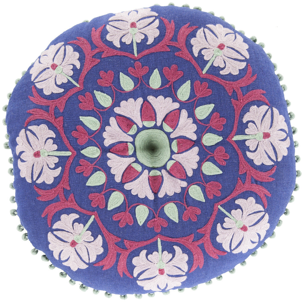 Surya Suzani Mesmerizing Moroccan AR-138 Pillow 16 X 16 X 4 Poly filled