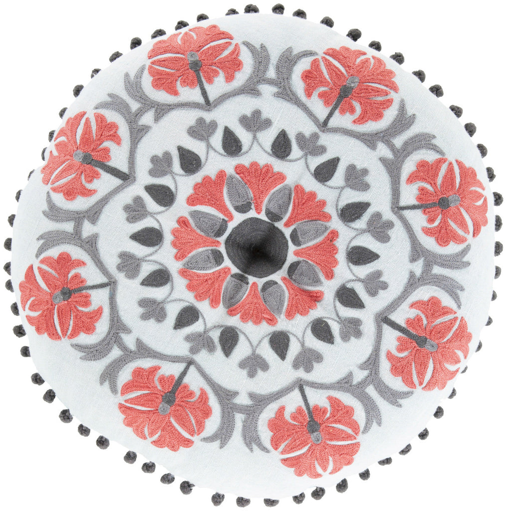 Surya Suzani Mesmerizing Moroccan AR-141 Pillow 16 X 16 X 4 Poly filled