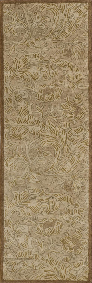 Momeni Arabesque AQ-01 Beige Area Rug Closeup