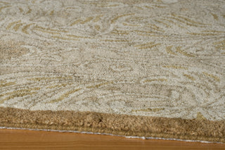 Momeni Arabesque AQ-01 Beige Area Rug Closeup