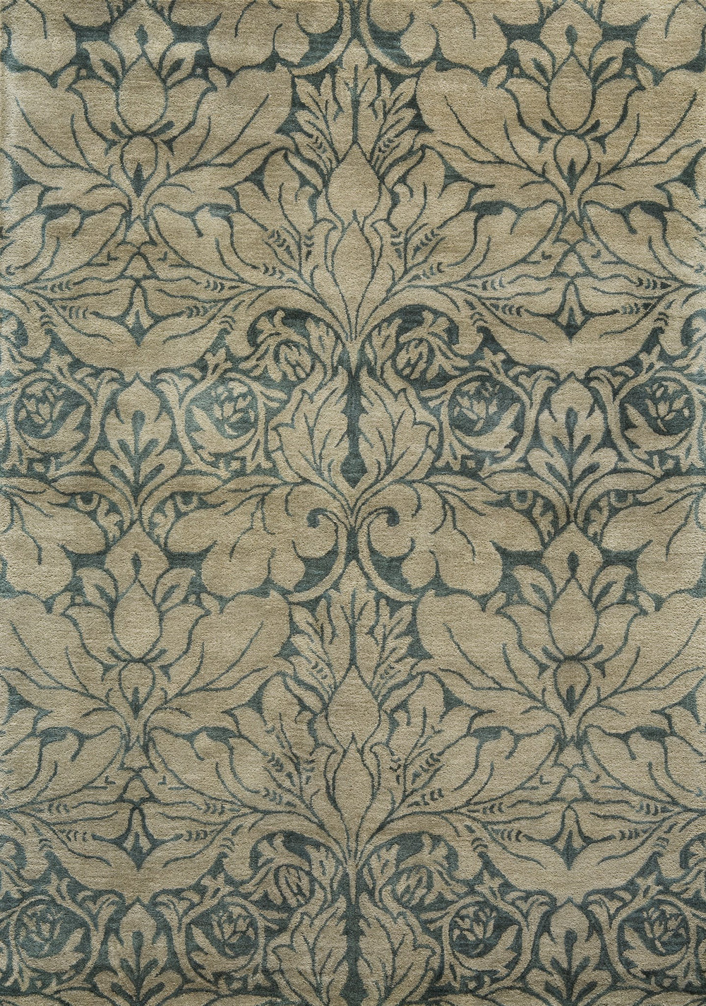 Momeni Arabesque AQ-02 Teal Area Rug