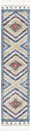 Unique Loom Aramis T-ARMS1 Blue Area Rug Runner Top-down Image
