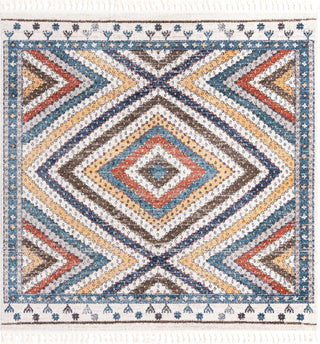 Unique Loom Aramis T-ARMS1 Blue Area Rug Square Top-down Image