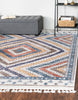 Unique Loom Aramis T-ARMS1 Blue Area Rug Square Lifestyle Image