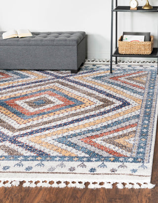 Unique Loom Aramis T-ARMS1 Blue Area Rug Square Lifestyle Image