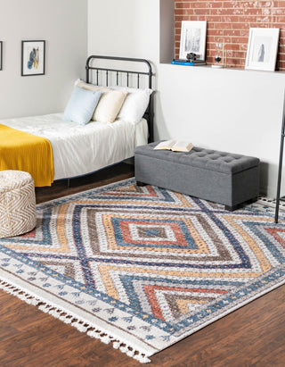 Unique Loom Aramis T-ARMS1 Blue Area Rug Square Lifestyle Image