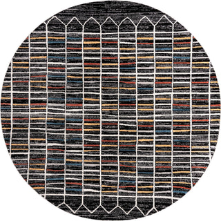 Unique Loom Aramis T-ARMS10 Multi Area Rug Round Top-down Image