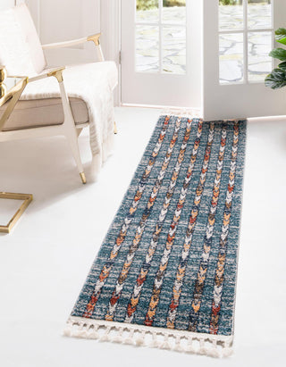 Unique Loom Aramis T-ARMS12 Blue Area Rug Runner Lifestyle Image