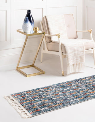 Unique Loom Aramis T-ARMS12 Blue Area Rug Runner Lifestyle Image